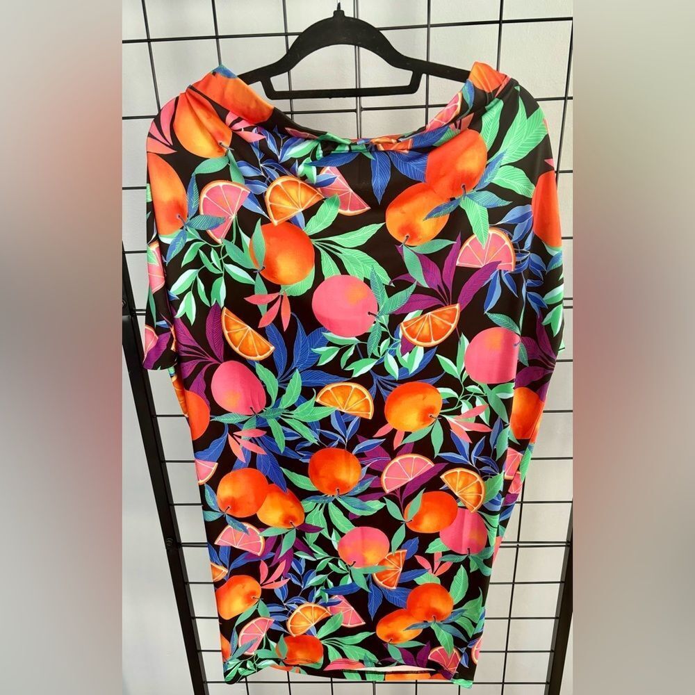 Nina Parker Plus Size Citrus Tie Front Pencil Skirt  EUC - Picture 4 of 8